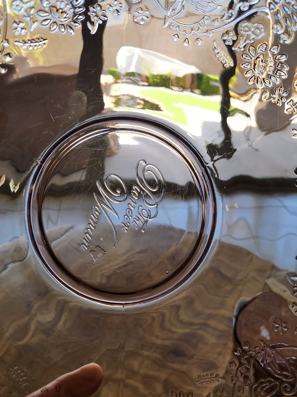 The Pioneer Woman Mazie Rose/Purple Large/Medium Glass Prep Bowls - Picture 5 of 12